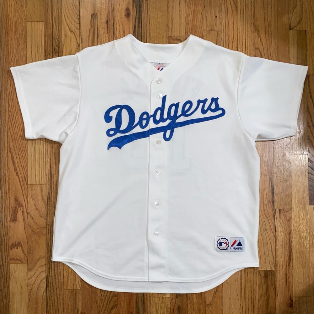 Majestic Los Angeles Dodgers Furcal #15 White Jersey - Size XL
